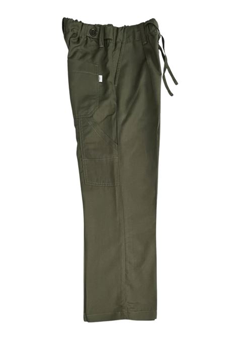 Pantalone bambino in lino e viscosa Paolo Pecora | PP4002/MAVERDE